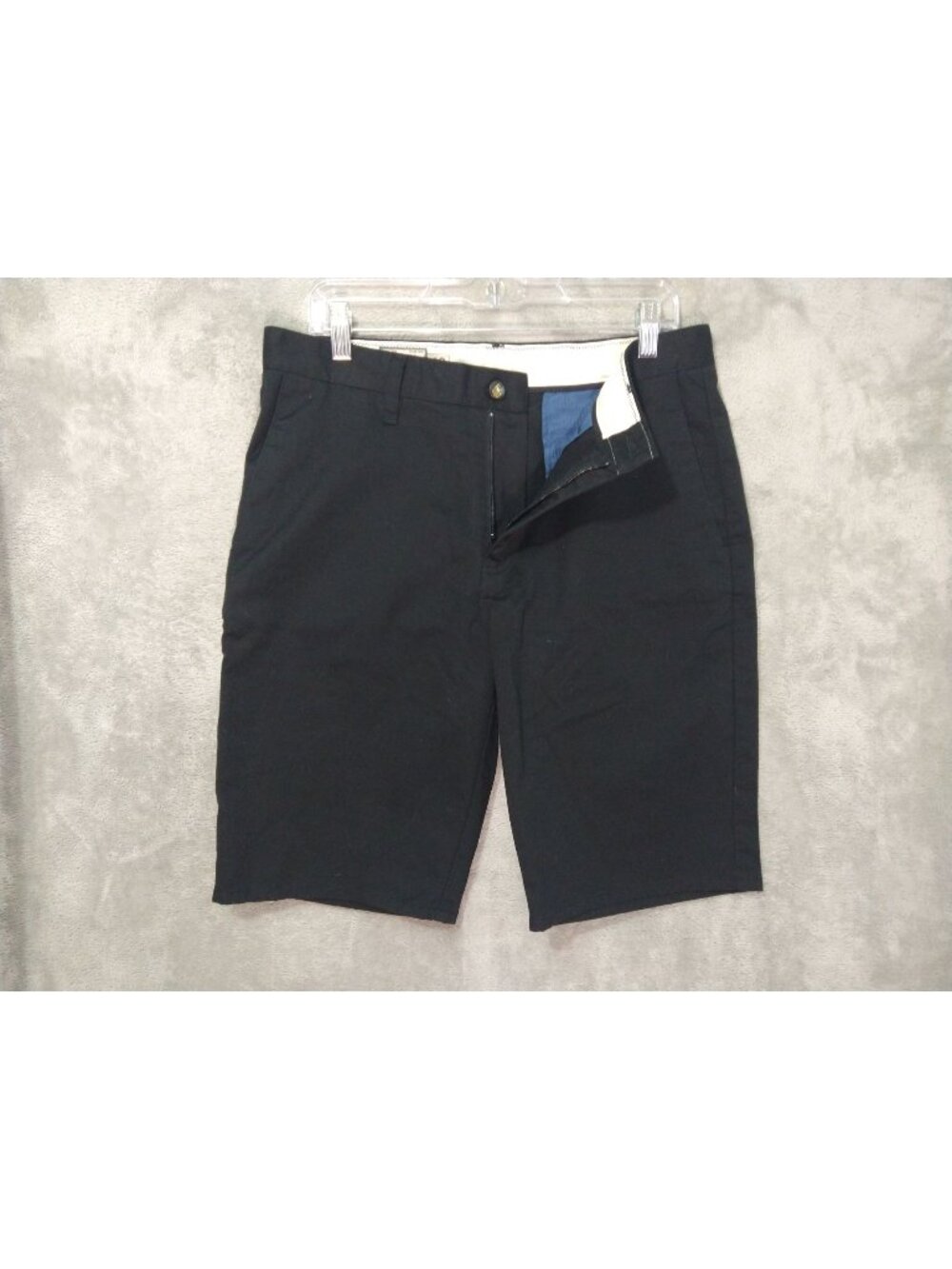Volcom Shorts Mens 32 Black Frickin Chino Flat Front Skater Surf High Rise